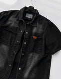 Patch Square Washing Denim Shirt