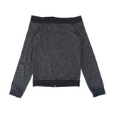SOFT OFF SHOULDER ZIP-UP