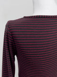 Striped Three Quarter T-shirt