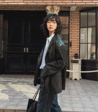 Kates leather over blazer