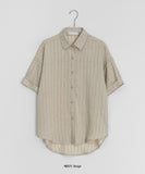 Hueville Summer Stripe Short Sleeve Shirt