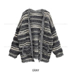 Here Bohemian fringe Tweed Cardigan