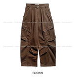 Koiz Pintuck Diagonal Balloon Cargo Pants