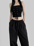 Eyelet Corset Tube Top
