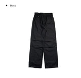 Kaya Black Pintuck Wide Pants