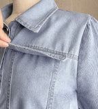 Suen Denim Collar Short Jacket