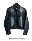 Generic Patch Cut China Neck Washing Denim Jacket