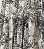 Lora Toile Pattern Flare Banding Skirt