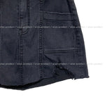 destroyed slit mini skirt