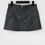 Twen Zipper Mini Skirt