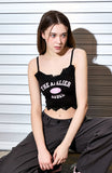 AubeA Crack Logo Lace Top