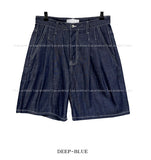 Summer Pintuck Denim Short Pants