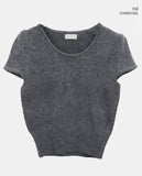 Era Angora Half Short Sleeve Knit