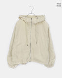 Huem Cut String Pocket Loose Fit Hooded Jumper