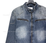 Chaser zipper denim jacket
