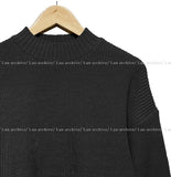 Overfit mock neck knit