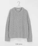 Hekoi Cable Wool Round Knit