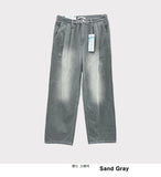 Cool Wash Pintuck Linen Denim Pants