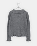 Chomin Frill Collar Knit Cardigan