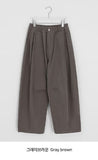 [unisex] Dalkas Pintuck Cotton Banding Wide Pants