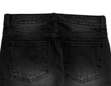 Tabi Black Denim Washing Bootcut Denim Pants