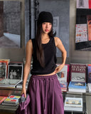 Edit tension ribbed sleeveless