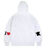 [UNISEX]Elbow I LOVE Bear Hoodie