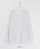 Moibe Plain Slit Shibori Long Sleeve Tee