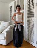 Meni Dot Pintuck Balloon Wide Pants
