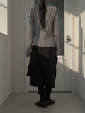 Button slit wool polar knit