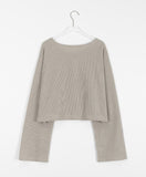 Tonami duffel crop knit cardigan