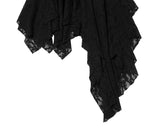 Flan Unbalanced Tiered Lace Skirt