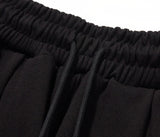 Wide Balloon Pintuck Sweat Bermuda Pants