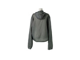 Karin Diagonal Zipper Windbreaker String Hood Jacket
