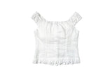 Nelly off-lace frill sleeveless blouse