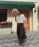 Paul Stripe Curved Slacks