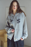 [2-WAY] Dot Star Patch Hood Zip-Up