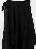 Poe wrap unbalanced long skirt