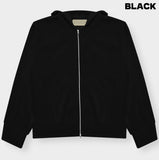 Million Velvet Corduroy Hooded Zip-up