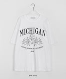 Kerrit Flower Printed Over Short Sleeve Tee