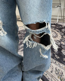 Rayfen Damage Denim Pants