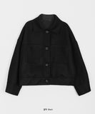 Vanella wool collar crop jacket