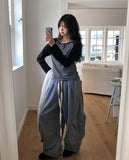 Leto Zipper Pocket Brushed Sweat Cargo Pants