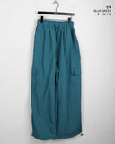 walkie nylon two-way cargo long wide jogger pants