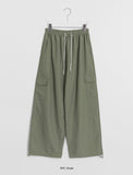 Bonta Summer Cargo Banding Wide Pants