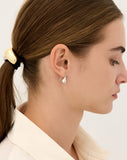 Champagne Moon Dew Drop Silver Fishing Earrings