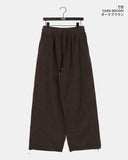 Reno cut fleece two-way wide pants
