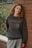Velour Love Pigment Sweatshirt