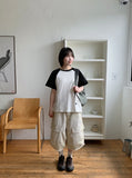 [BAONHAUS] Marcel Raglan Color Matching Short Sleeve Tee