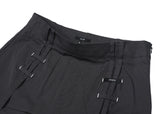 [mnem] strap cargo skirt pants